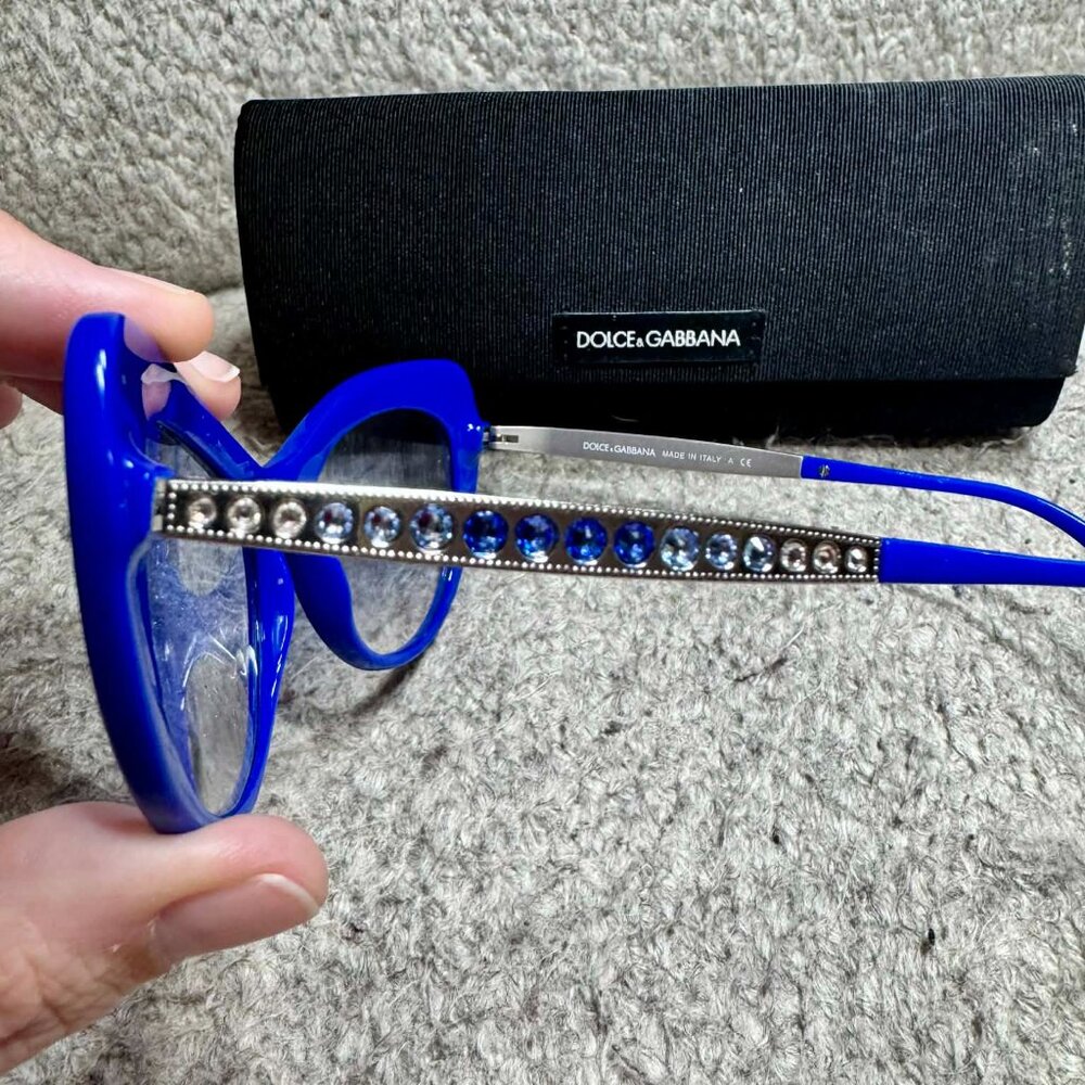 Dolce & Gabbana Blue Cat-Eye Sunglasses DG4307-B - Picture 4 of 6